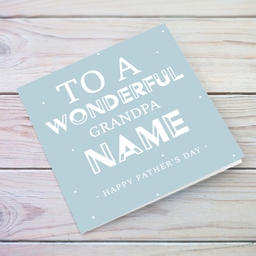 To my wonderful grandpa father's day card in English (Personalisable)