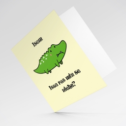 Cute and funny farewell card in Maltese (Personalisable)