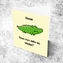 Cute and funny farewell card in Maltese (Personalisable)