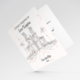 Line art - Ħaż-Żebbug Parish Church neutral Holy Communion card in Maltese (Personalisable)