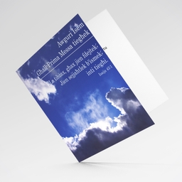 Celebrating First Mass / Prima Messa greeting card in Maltese with a blue sky background (Personalisable)