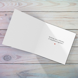 Beautiful floral personalisable wedding card from Maid of Honor in English