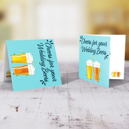 Cheers for your Wedding Beers - Bachelor Party card in English