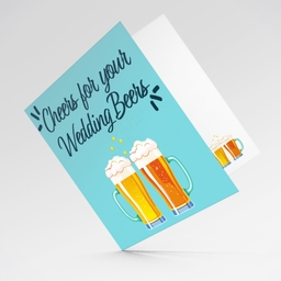 Cheers for your Wedding Beers - Bachelor Party card in English