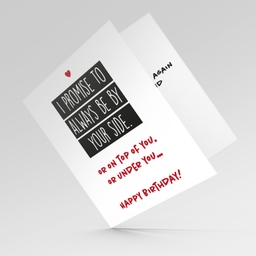 Funny birthday card for partner / wife / husband / boyfriend / girlfriend in English