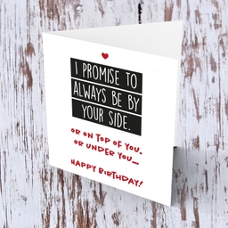 Funny birthday card for partner / wife / husband / boyfriend / girlfriend in English