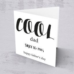 Cool dad since the 1990's Father's Day Card in English