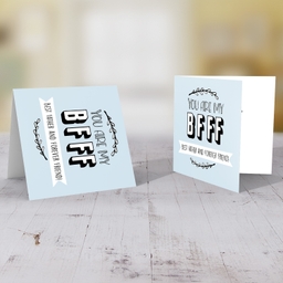 BFFF - best father and forever friend Father's day card in English