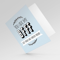 BFFF - best father and forever friend Father's day card in English