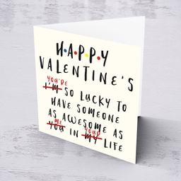 Funny Valentine's Card to give to your loved one in English 