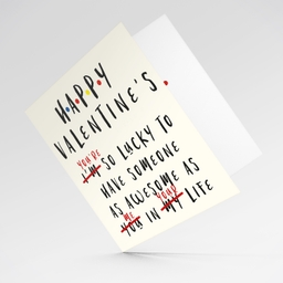 Funny Valentine's Card to give to your loved one in English 