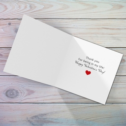 Bright coloured Valentine's Card in English