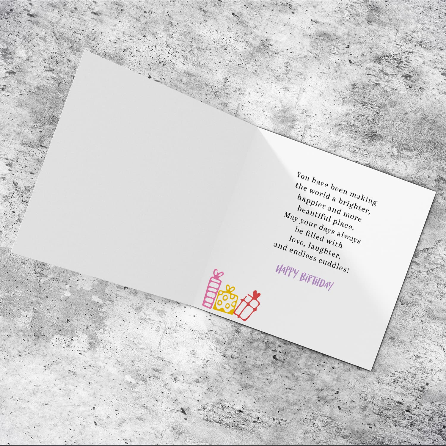 A cute photo birthday card for Mummy & Nanna in a light purple background with colourful butterflies in English