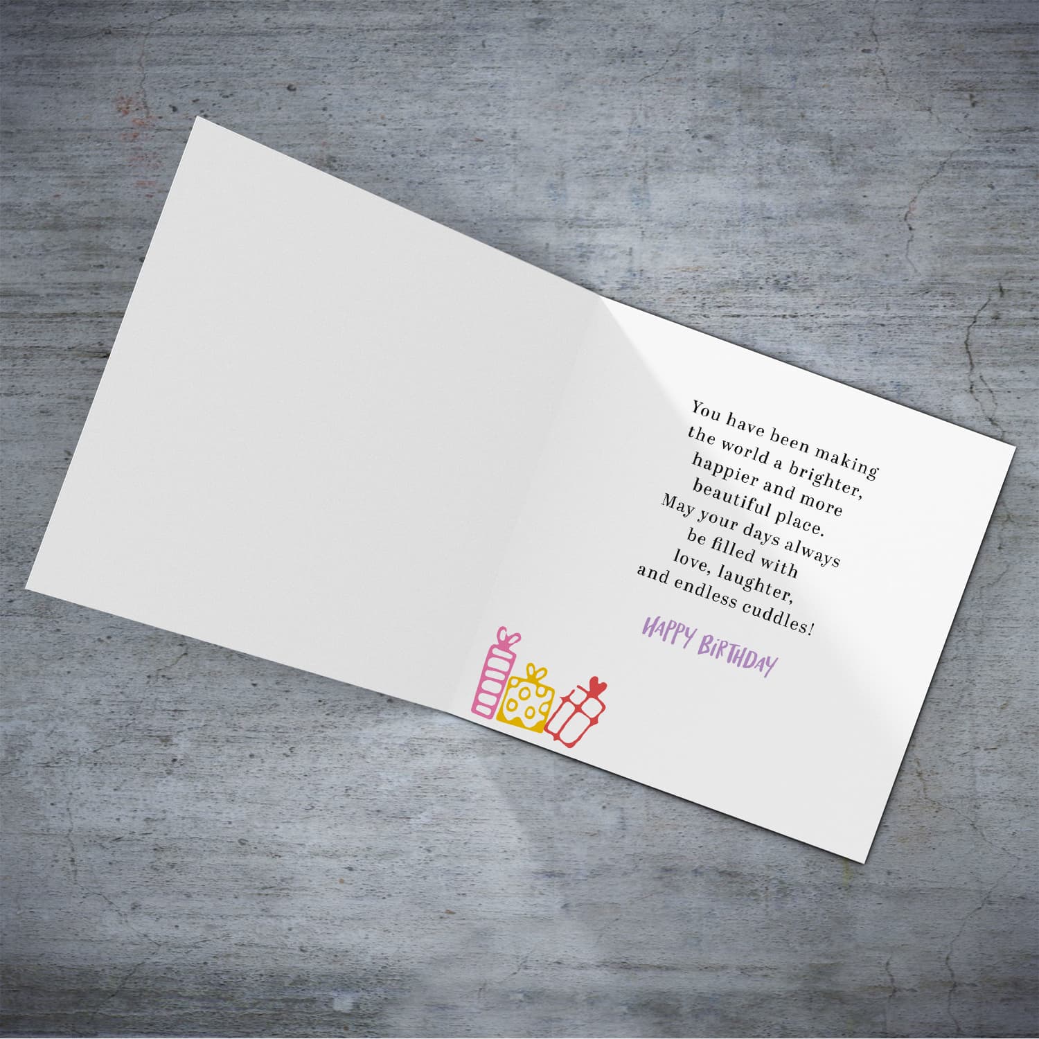 A cute photo birthday card for Sister in a light purple background with colourful butterflies in English