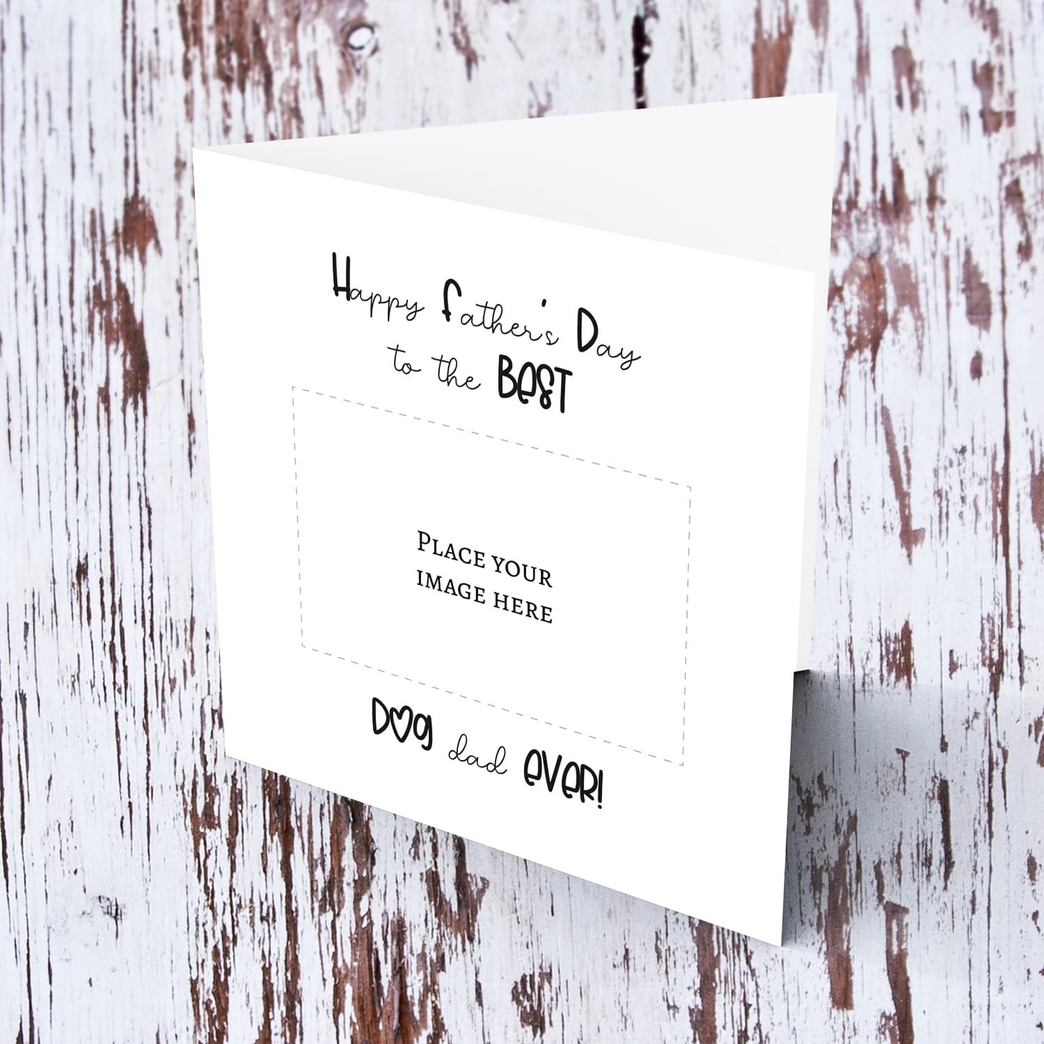 Happy Father's Day to tbe best dog dad ever photo card in English 