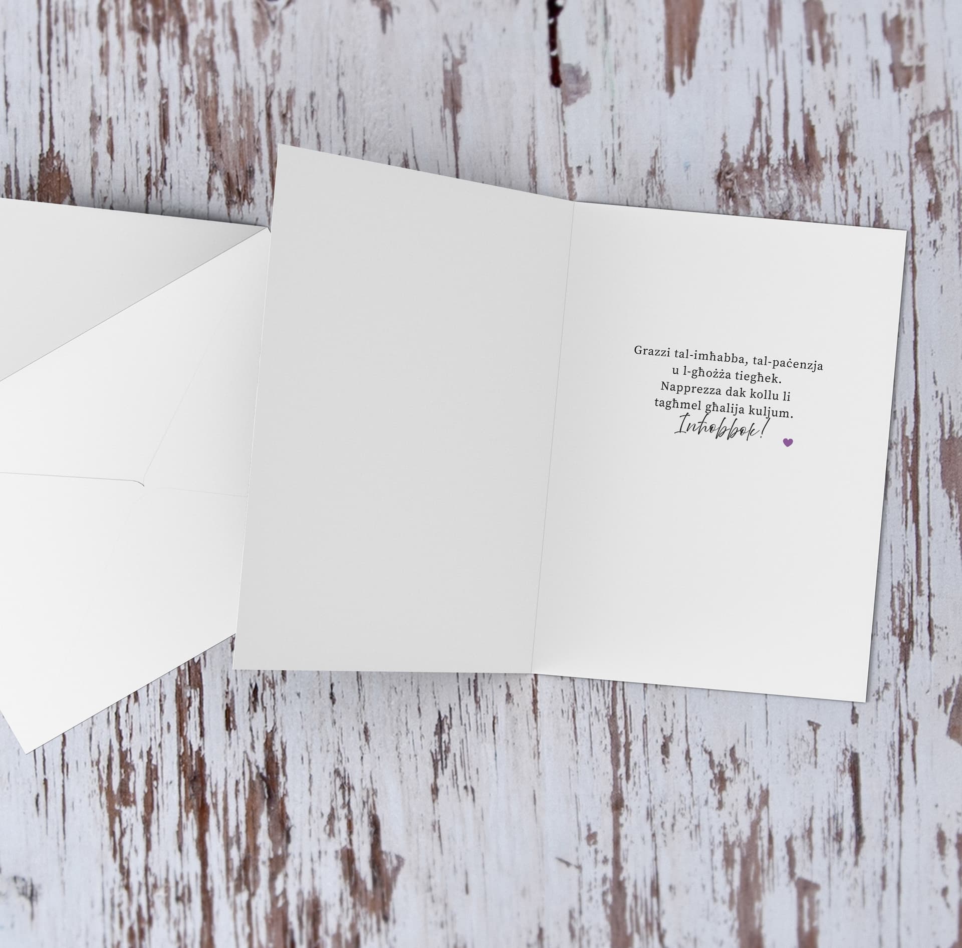 An A5 Photo Mother's Day Card in Light Pastel Colours Featuring a Floral Border in Maltese