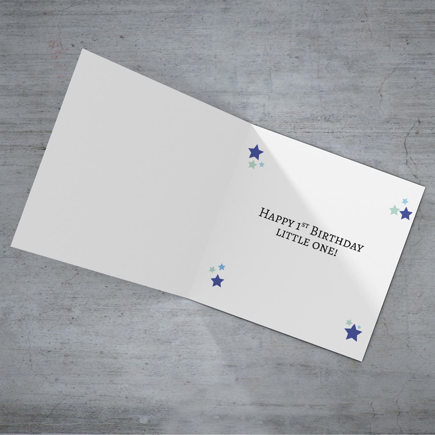 Skidamarink a dink a dink 1st birthday card for boys in English (Personalisable)