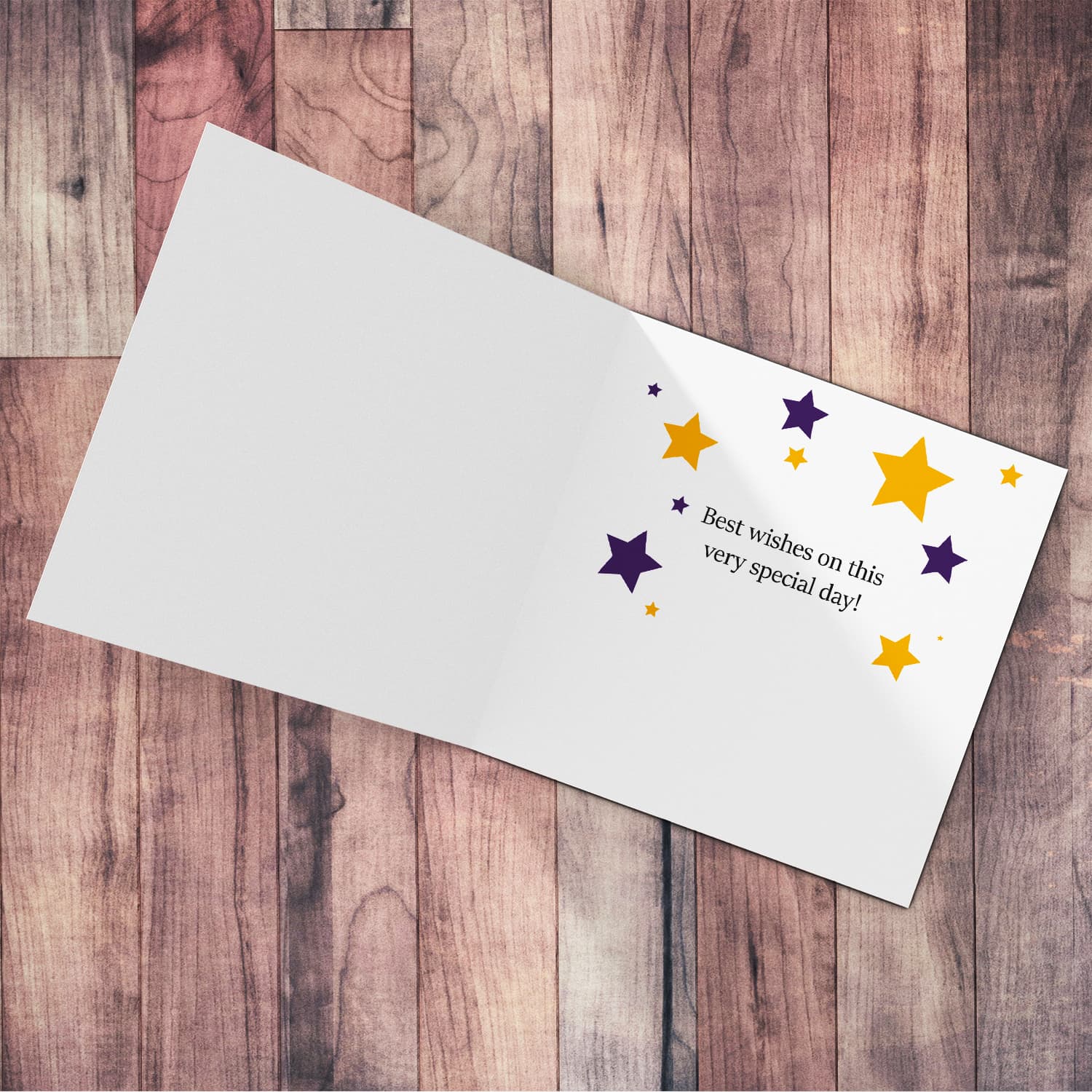 A basketball themed birthday card in yellow and purple colours in English (Unisex & Personalisable)