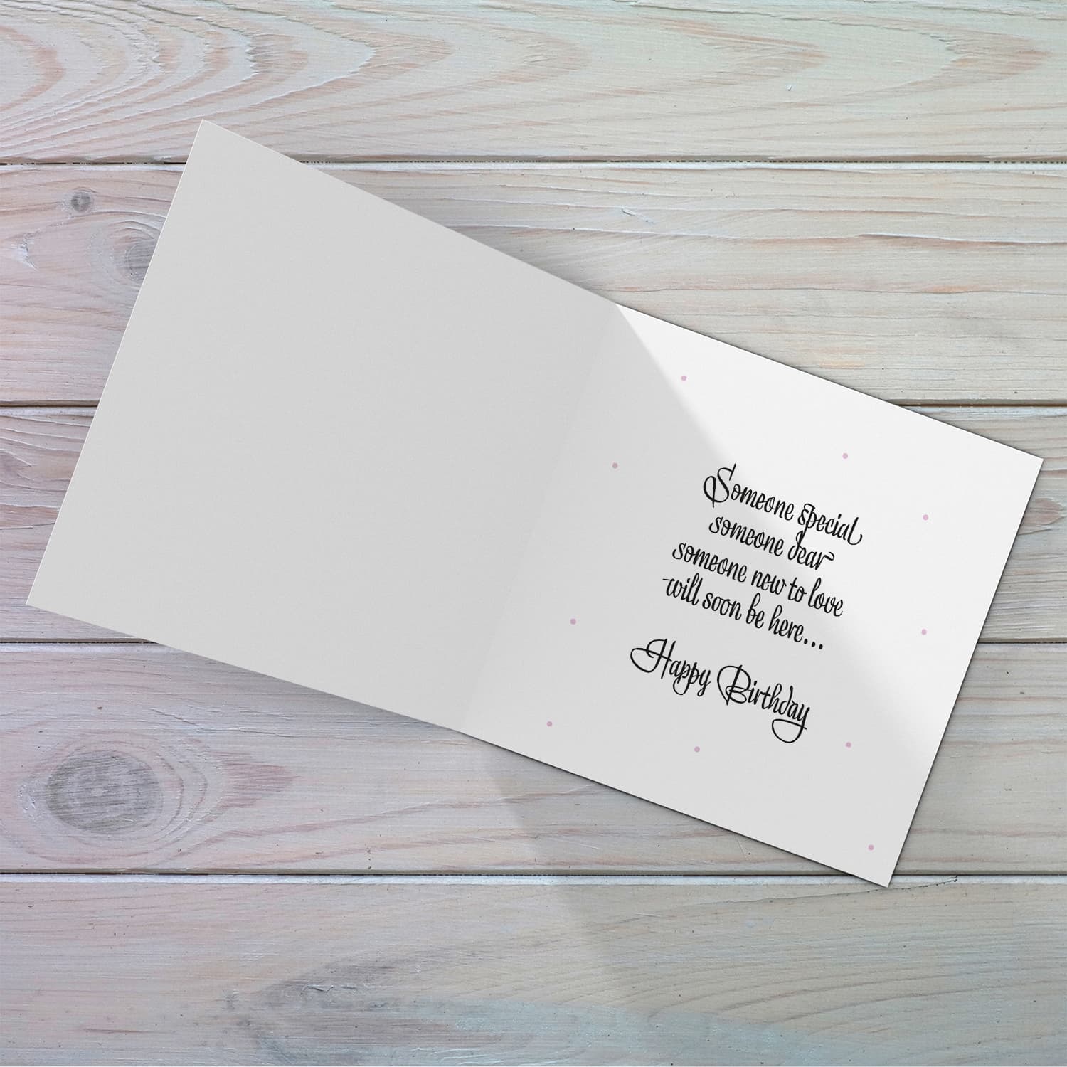 Blue Watercolour heart Baby shower card for Daddy to be in English (Personalisable)