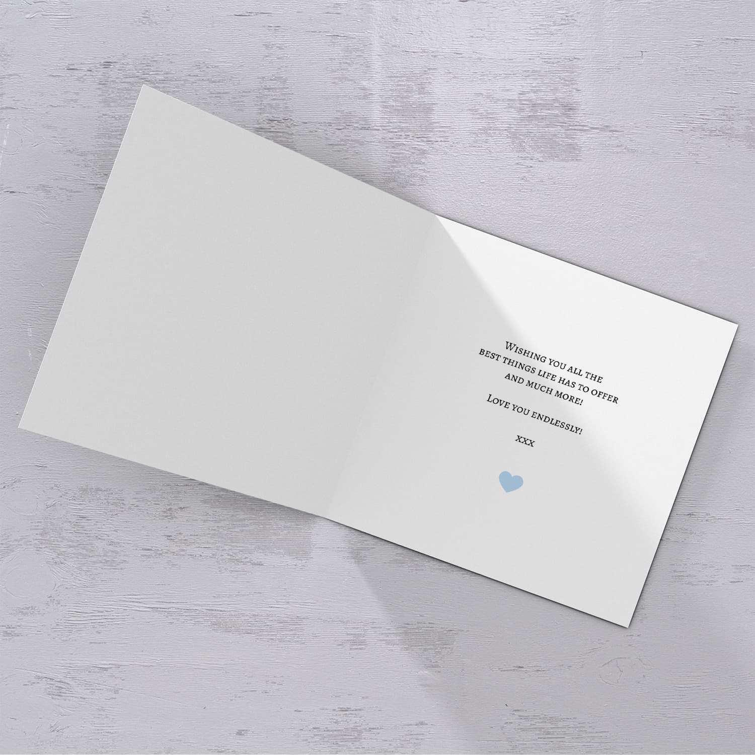 Birthday card for Godfather in English with blue background  ( Personalisable )
