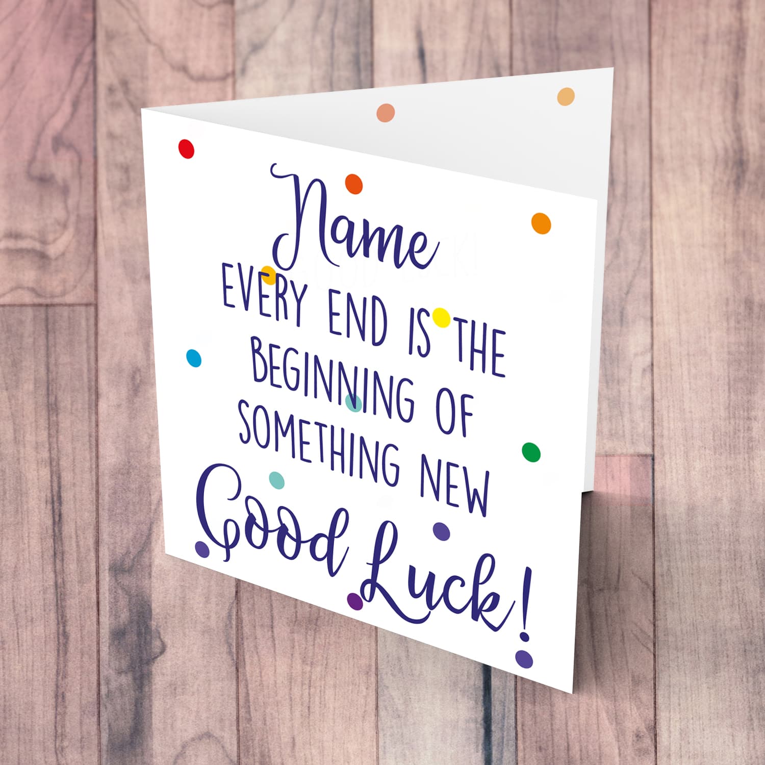 Good luck / Retirement / Farwell card in English