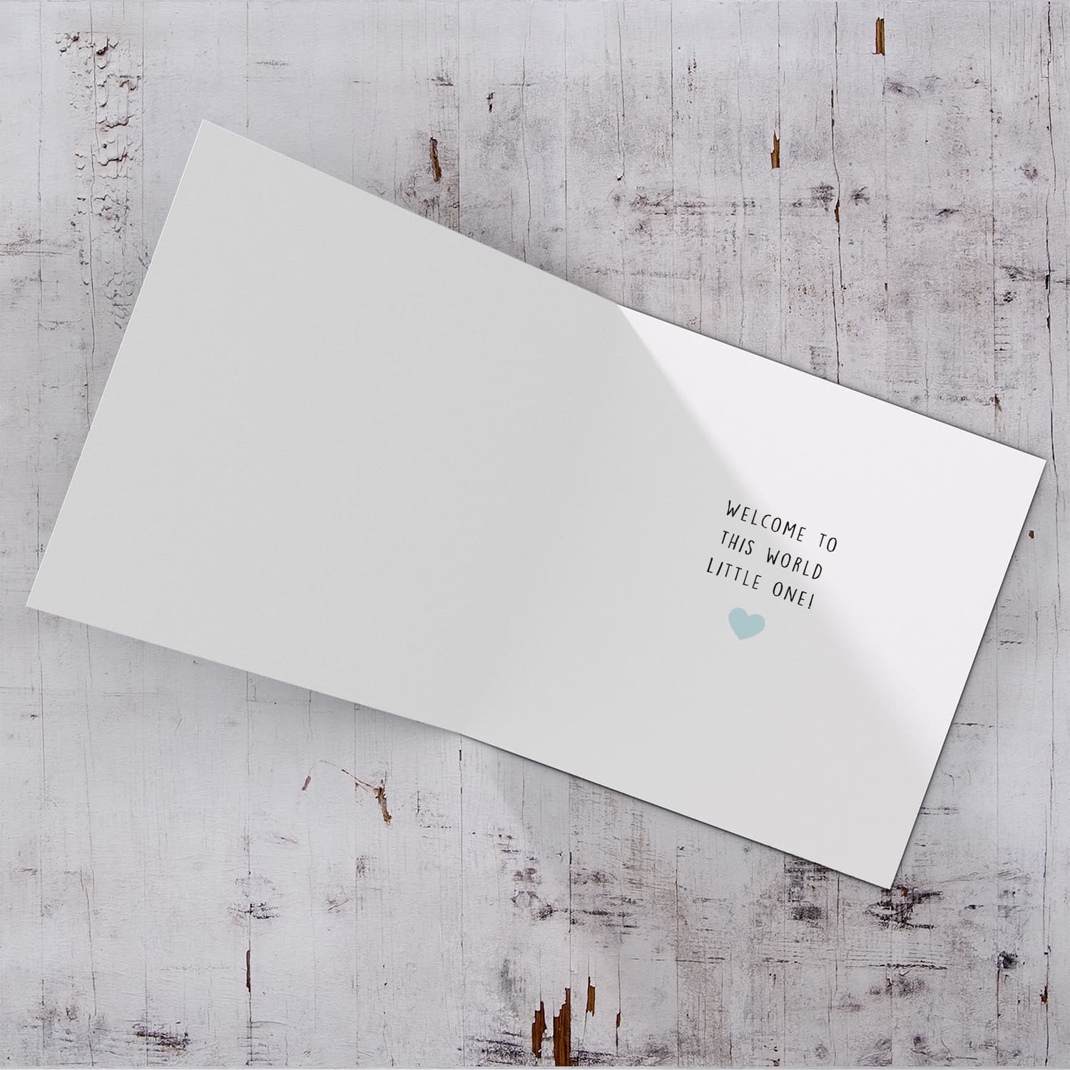 Elephant themed new born personalisable card in English