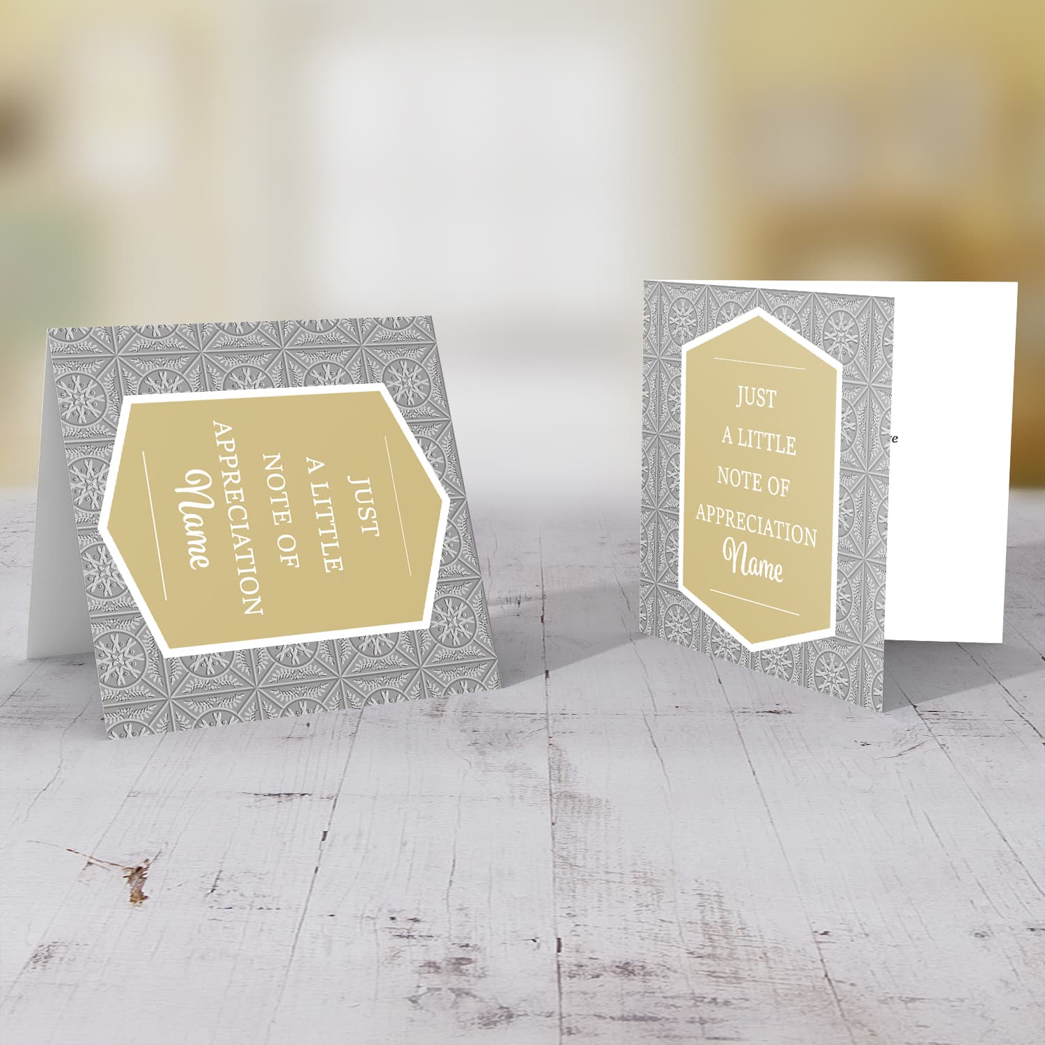 Just a little note of appreciation - thankyou card in English
