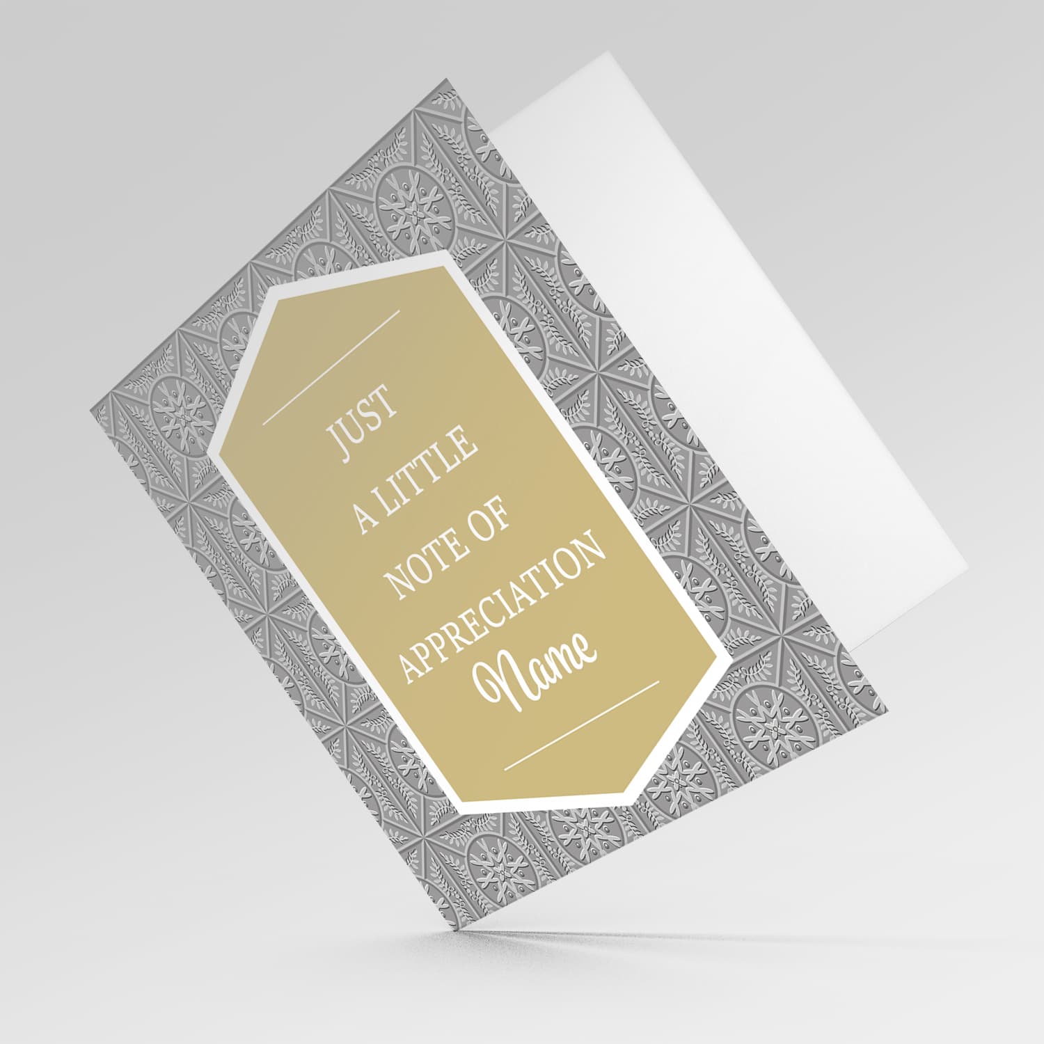 Just a little note of appreciation - thankyou card in English