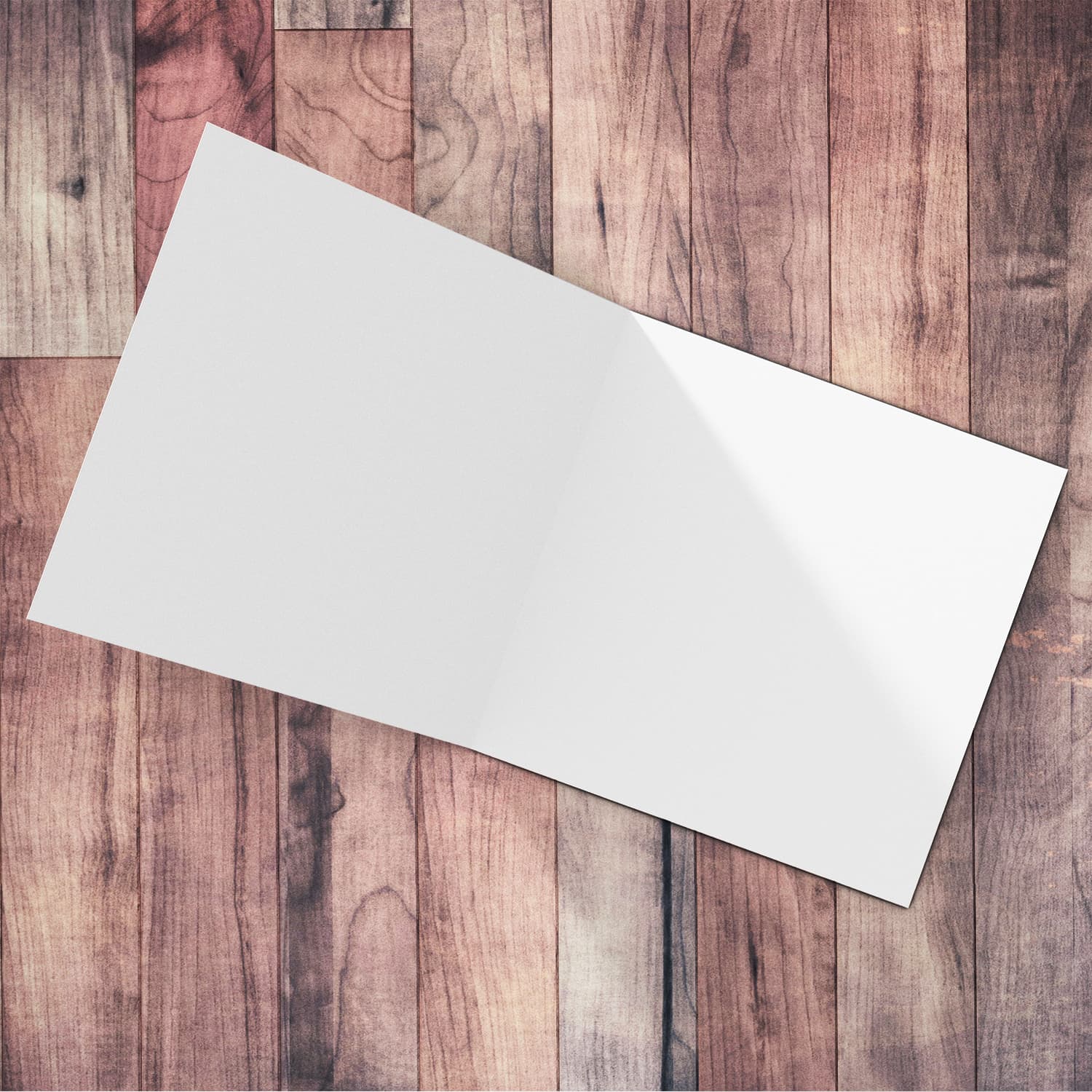 A minimalist open thank you card on a brown paper background and black text with tiny heart in Maltese (Personalisable & Blank inside)