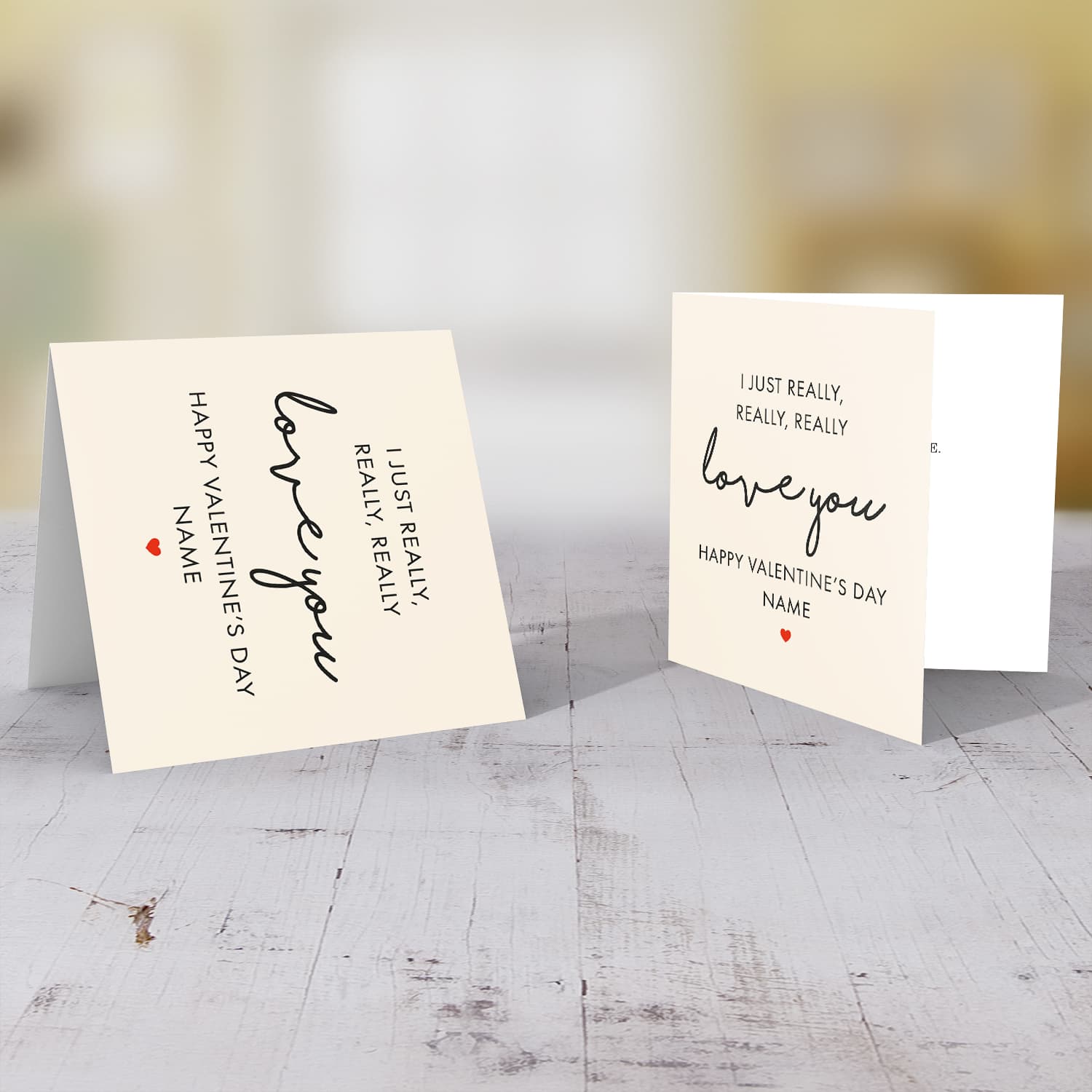 I just really really really love you personalisable Valentine's Card in English