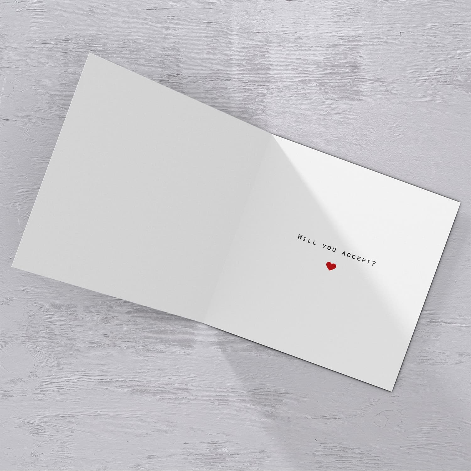 Will yo be our Pageboy? - Personalisable Bridal card in English with dark turquoise background and white text  