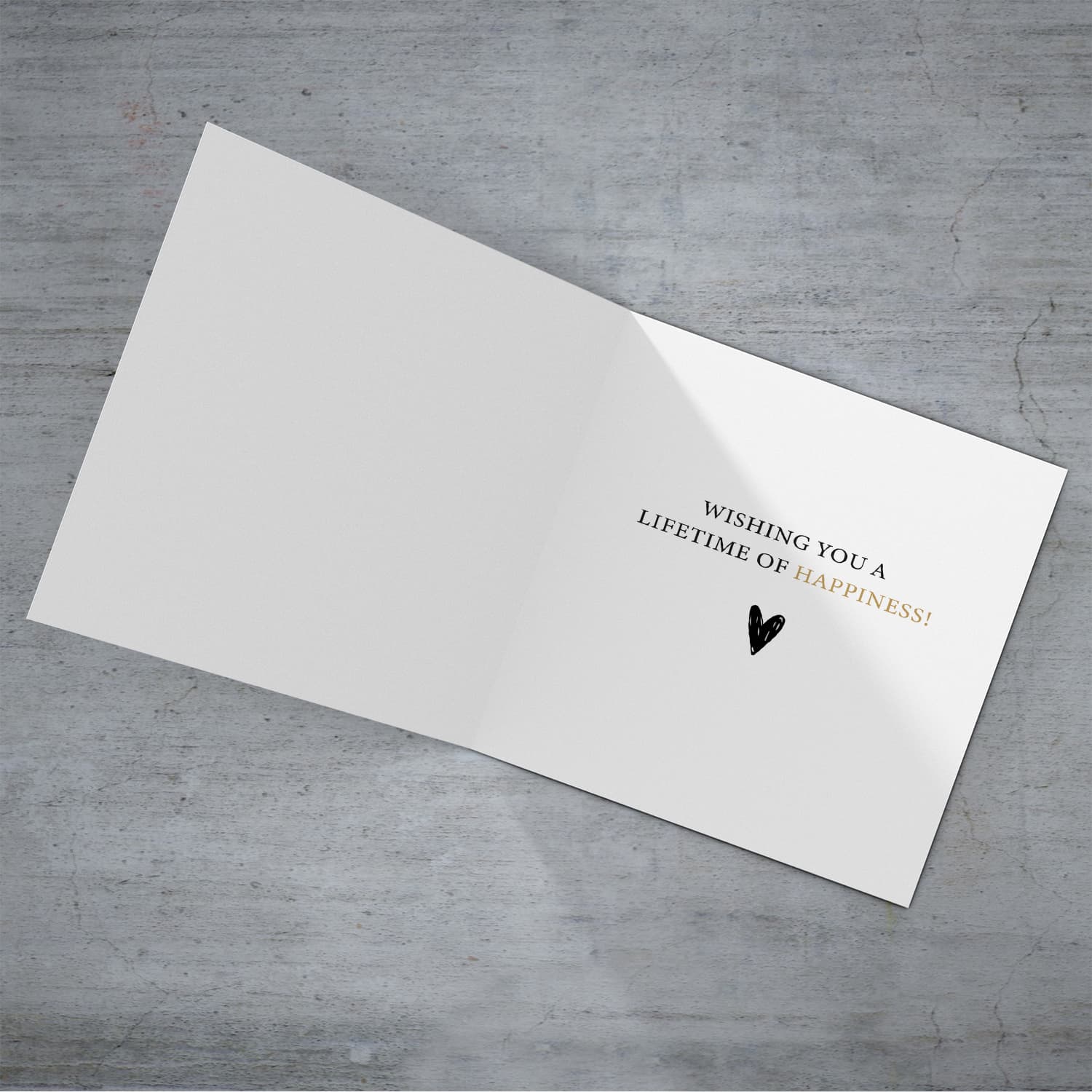 Daughter & Son-in-law wedding card in English (personalisable)