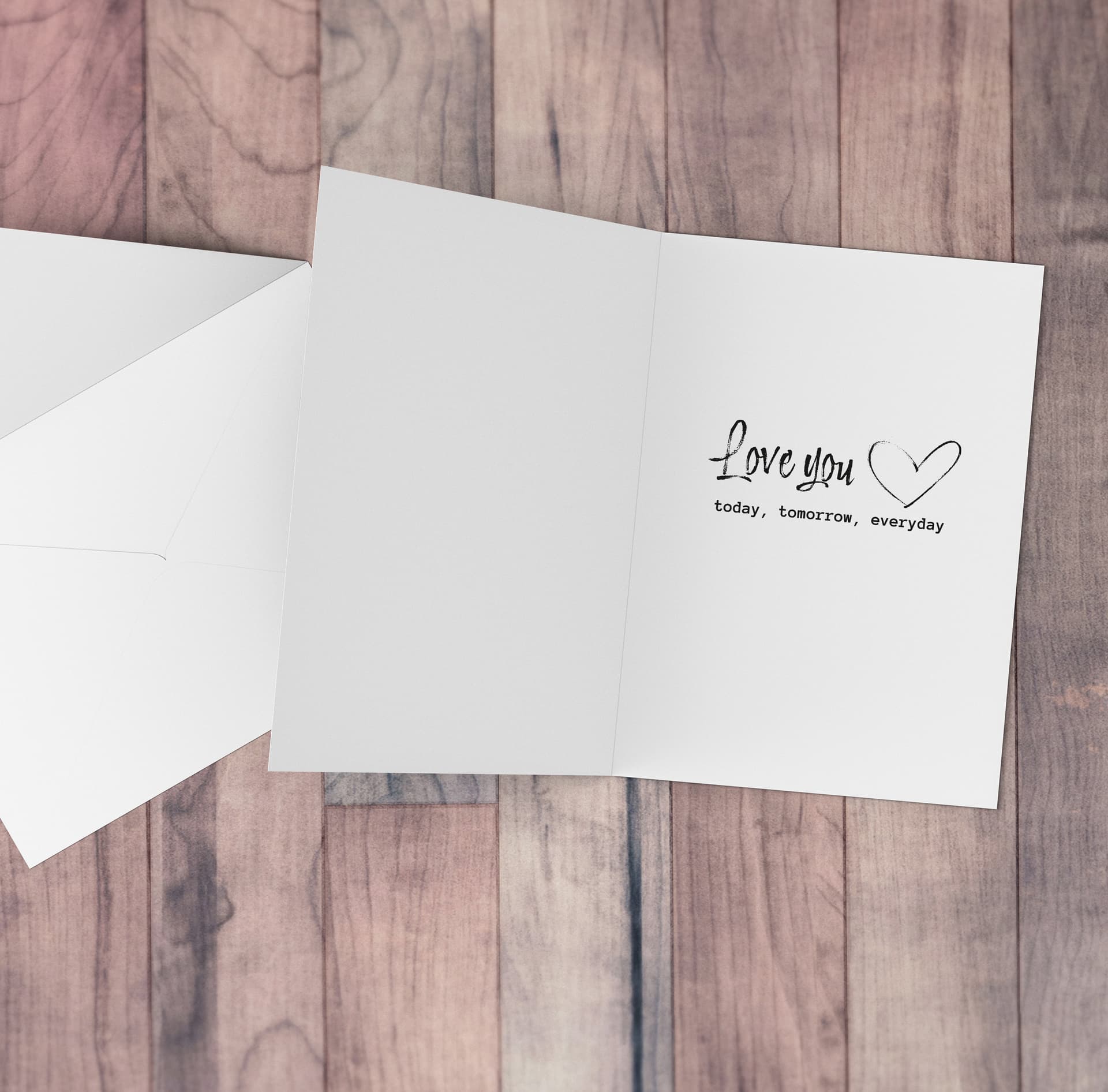 An A5 monochrome anniversary card for husband - I still do in English (Personalisable)