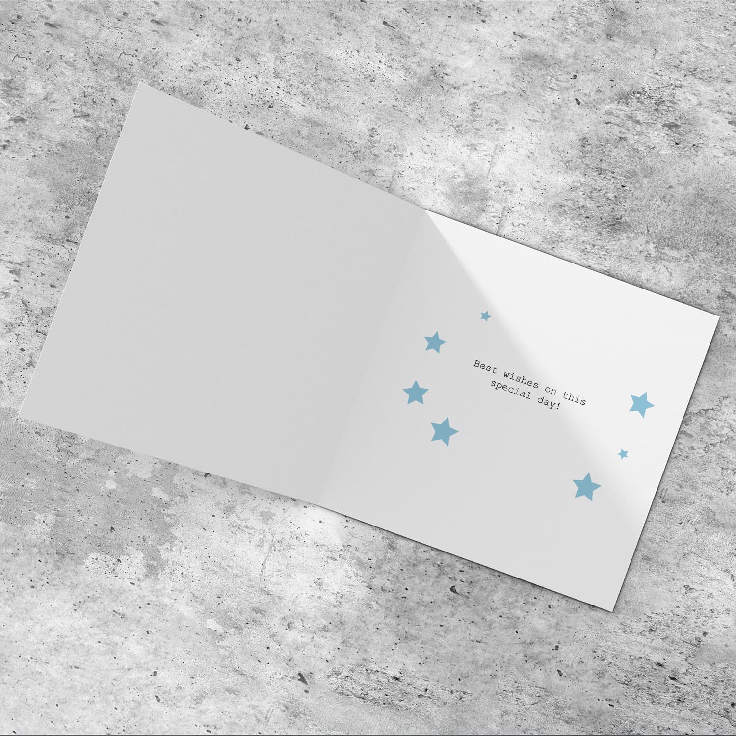 1 Year old birthday card with train for boys in English