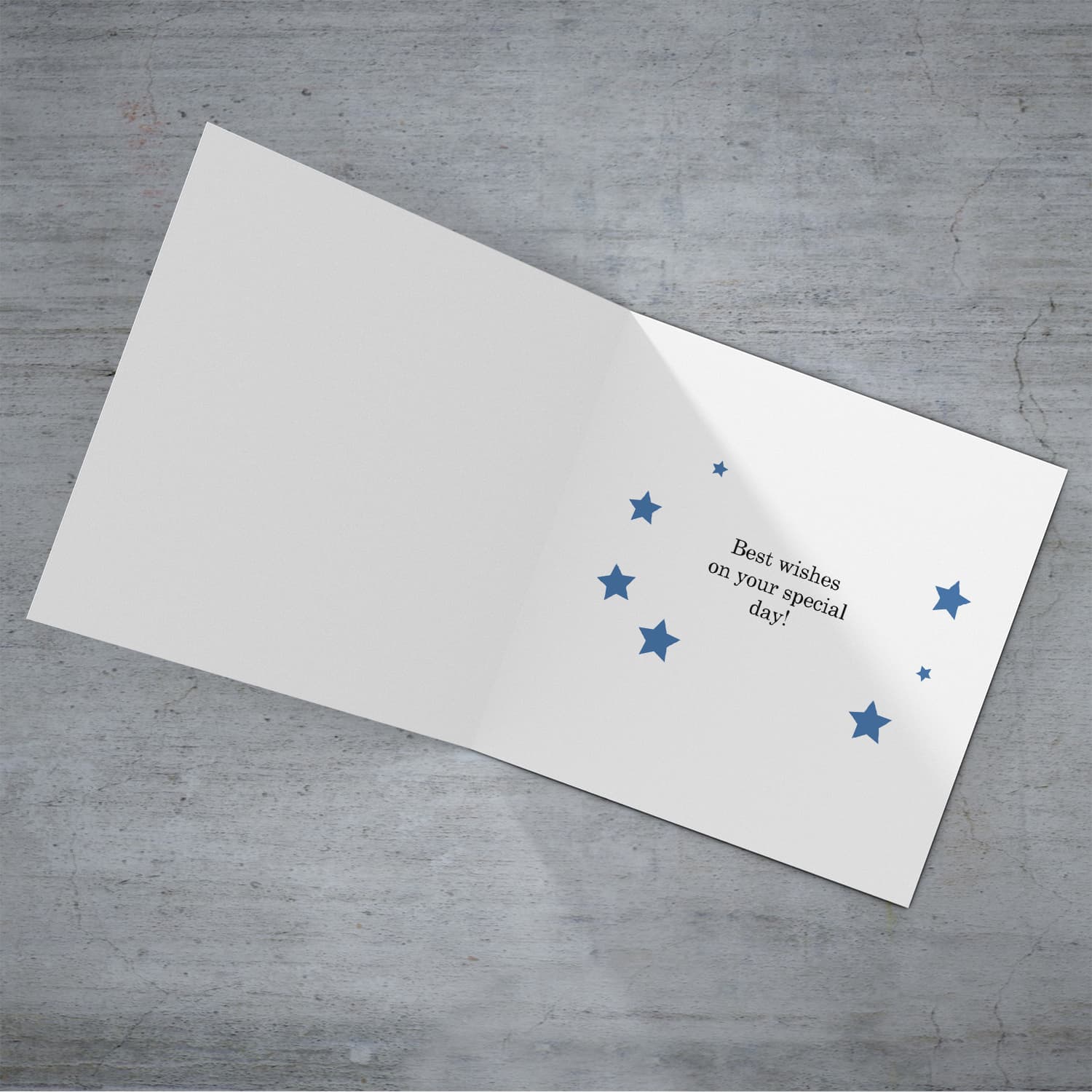 Speech bubble themed birthday card in blue tones (English) for Cousin