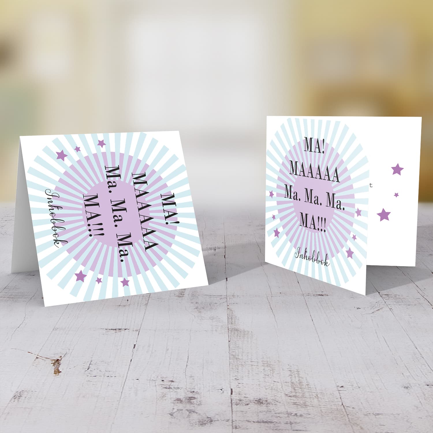 Funny birthday card for mum with stars in Maltese
