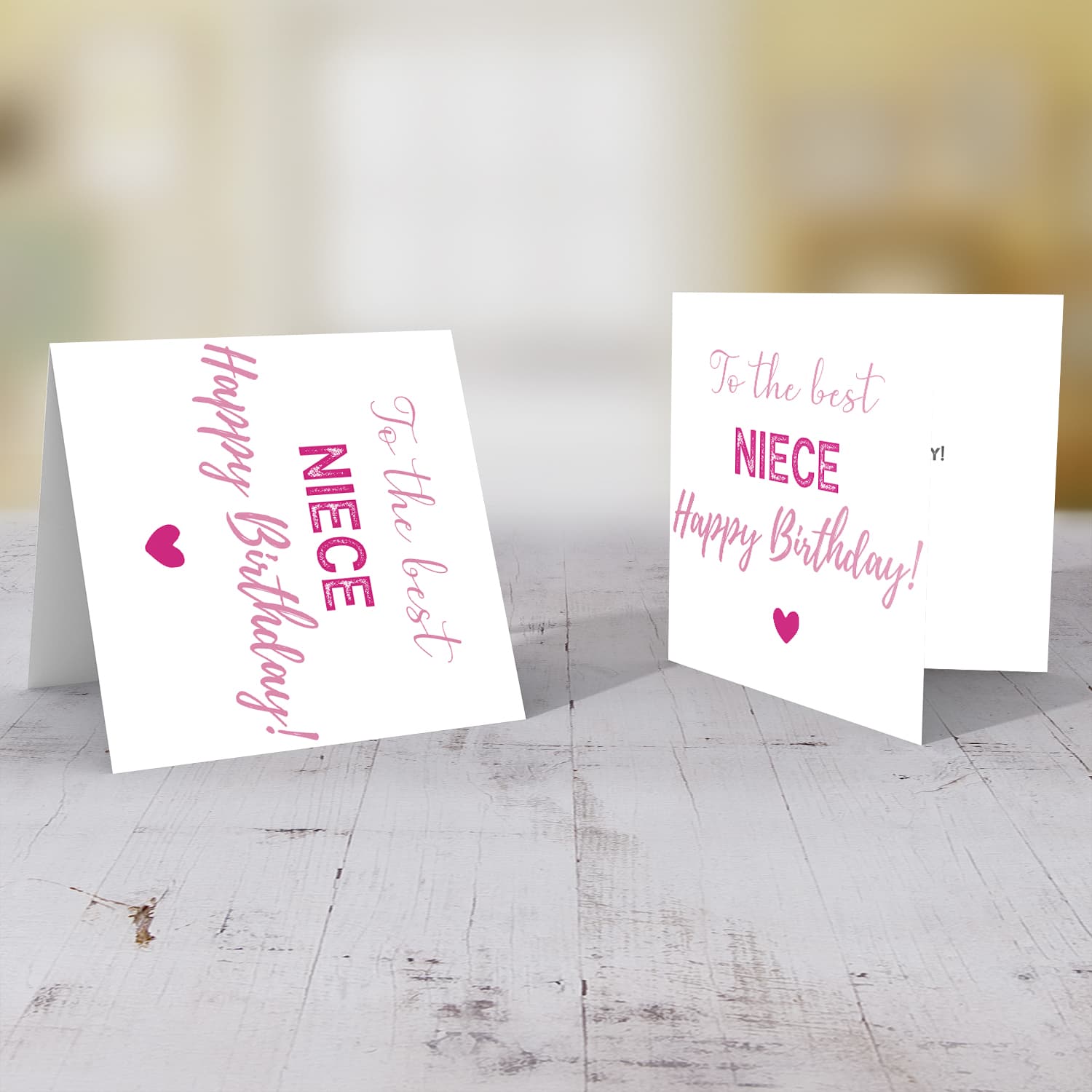 To the best niece birthday card in English