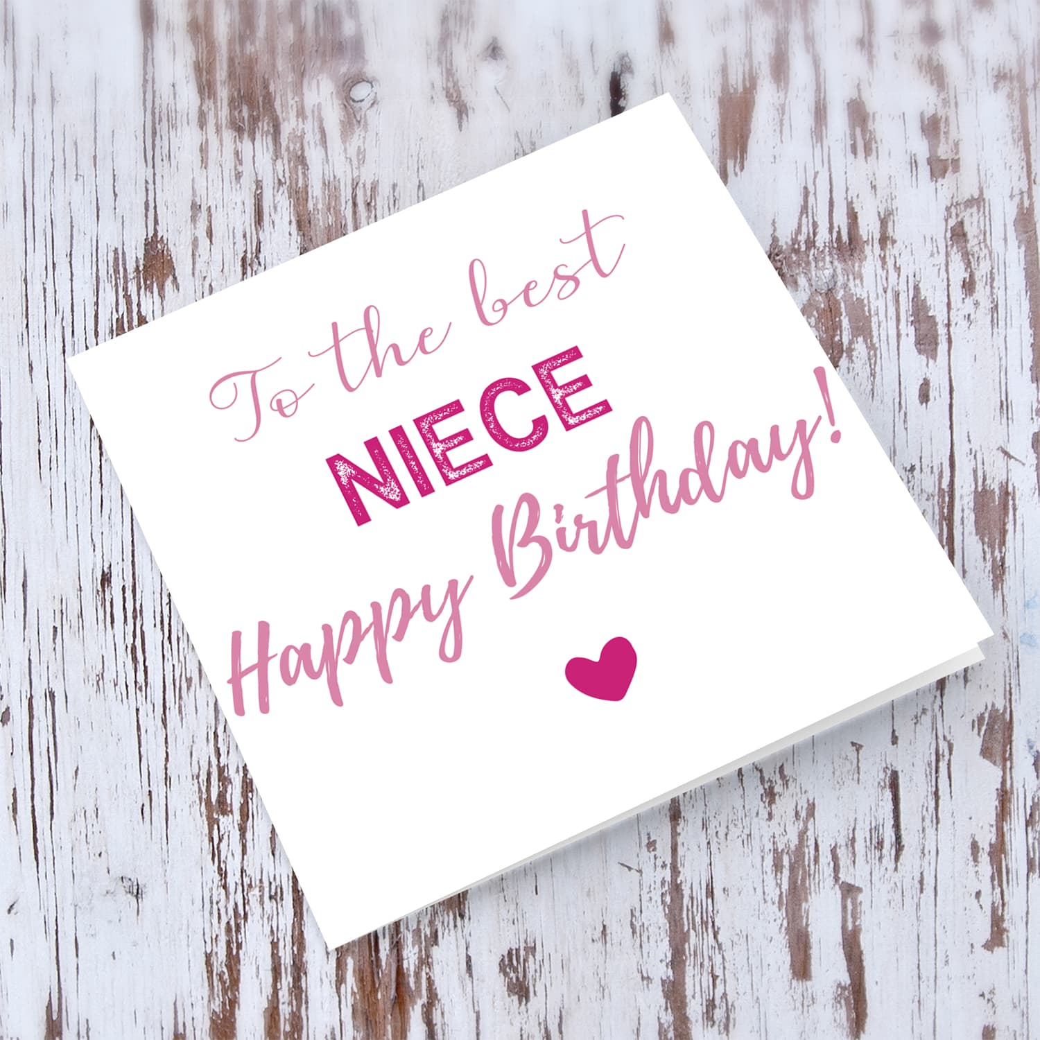 To the best niece birthday card in English
