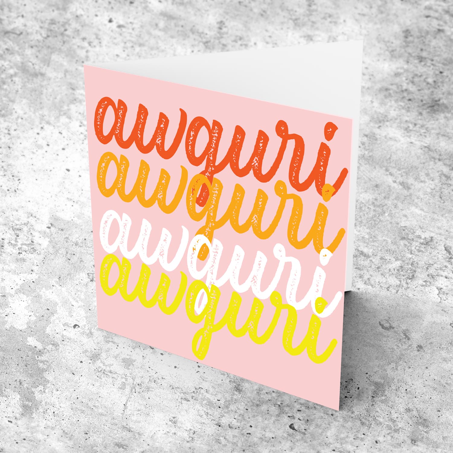 Awguri print open birthday card in Maltese