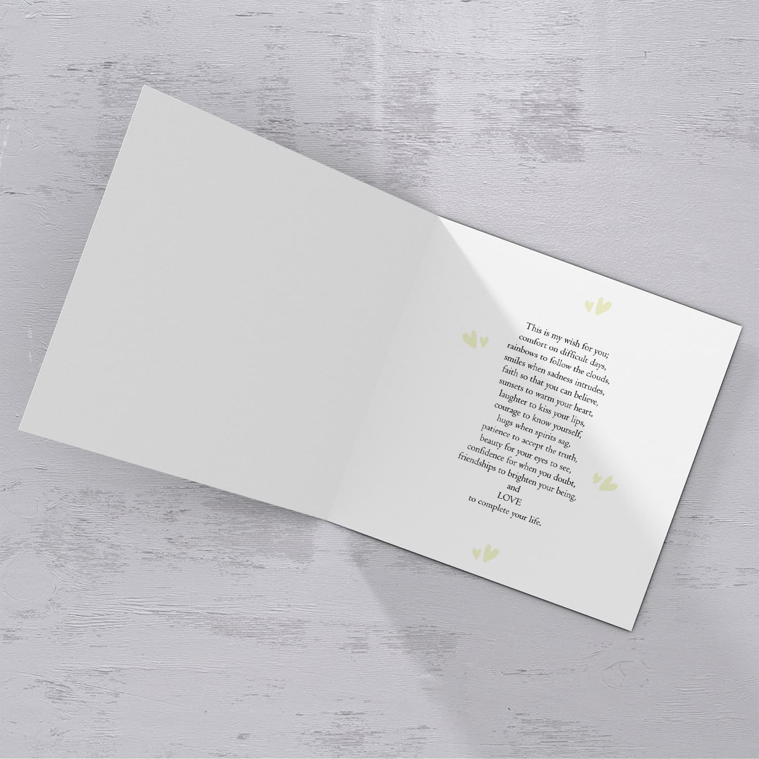 Candle themed birthday card for someone passing through a difficult moment in English
