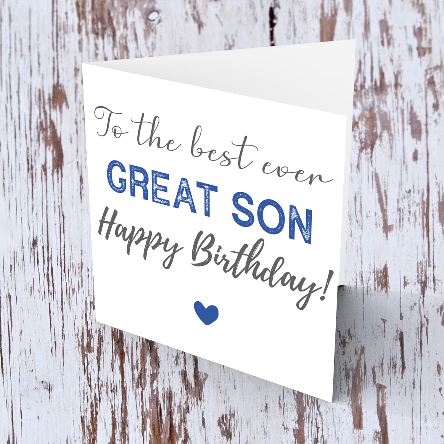 To the best ever great son birthday card in English