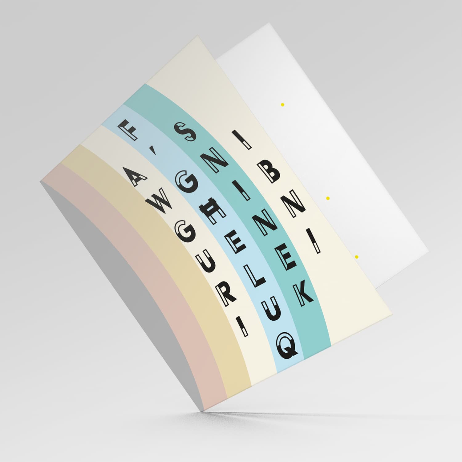 Various layers of pastel colours birthday card for Son in Maltese