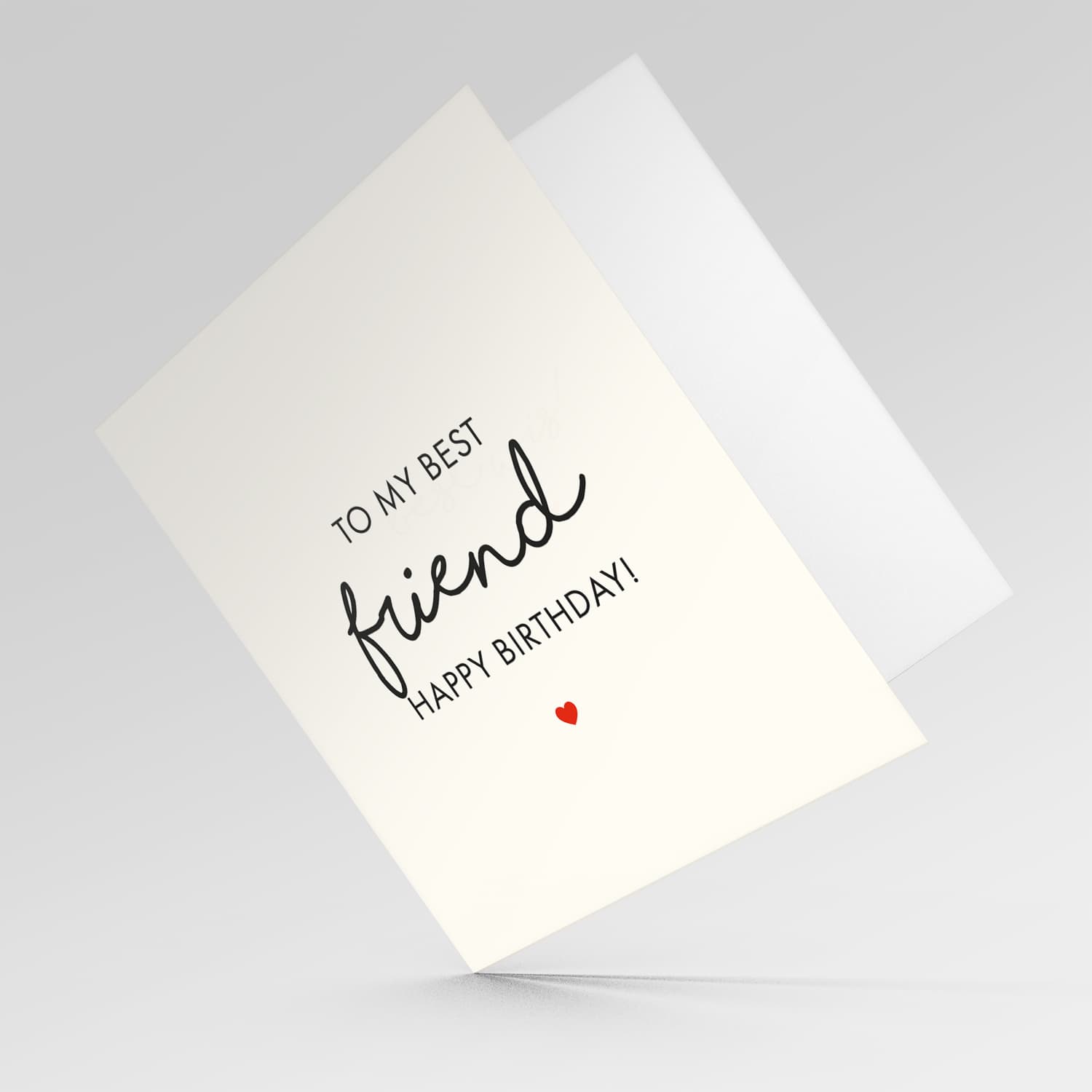 To my best friend Happy Birthday card in English