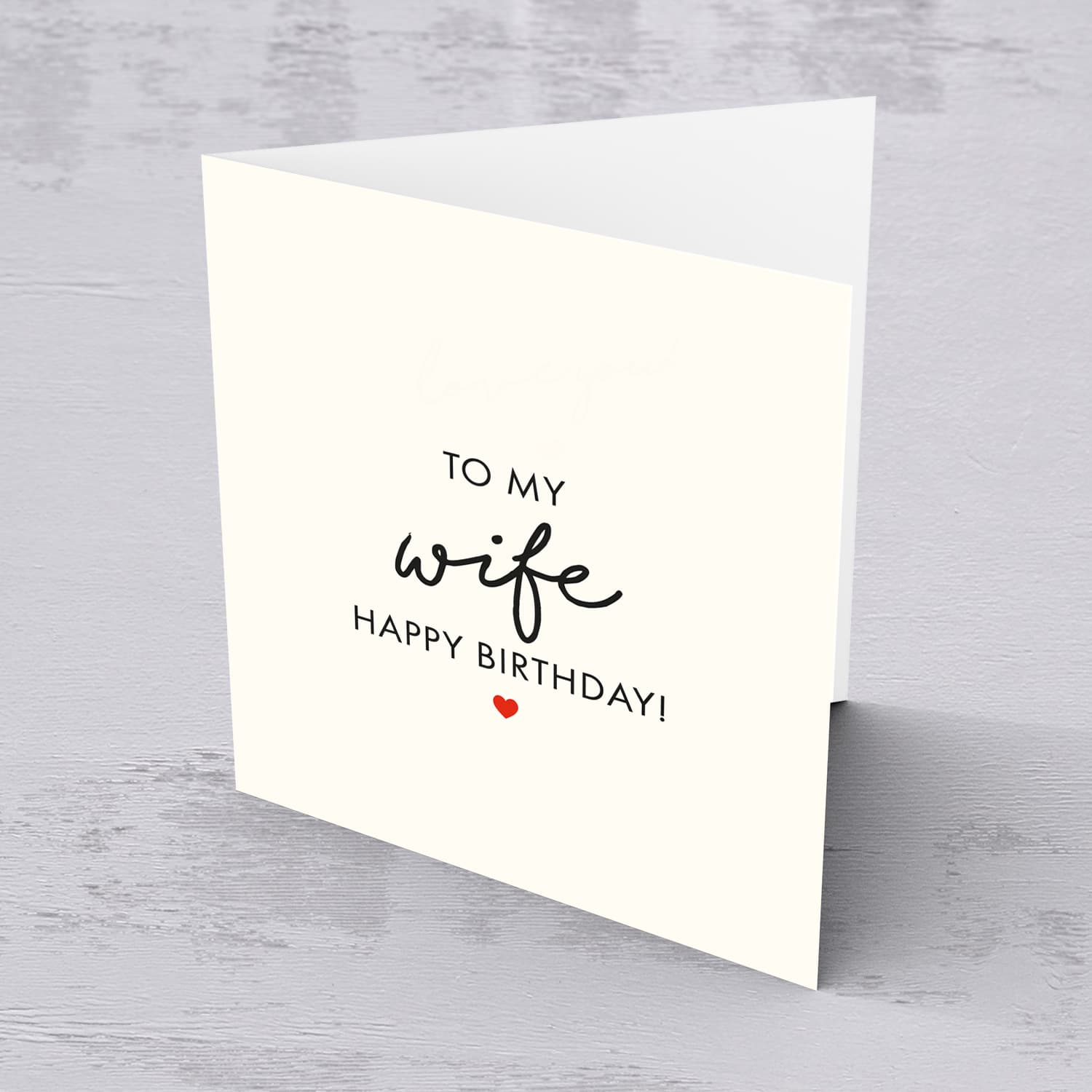 To my wife happy birthday card in english