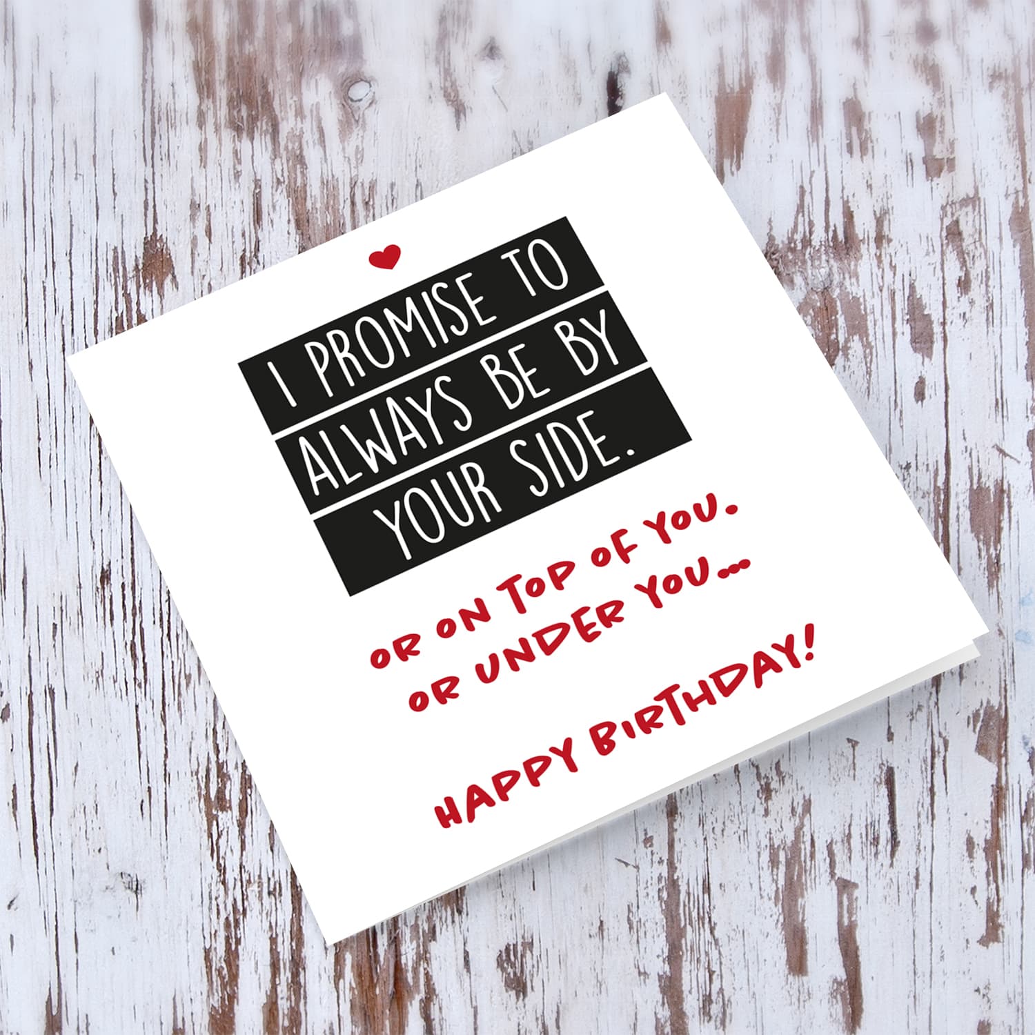 Funny birthday card for partner / wife / husband / boyfriend / girlfriend in English