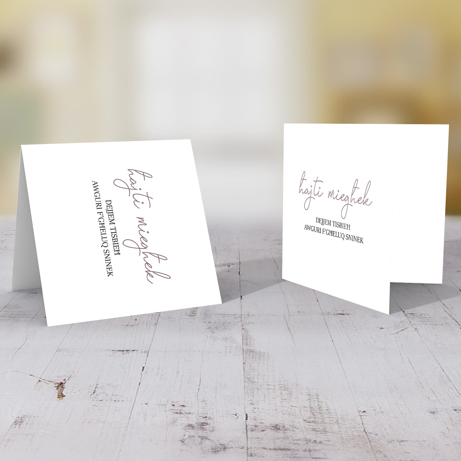Ħajti miegħek dejjem tisbieħ - Birthday card for wife / husband / girlfriend / boyfriend / partner in Maltese