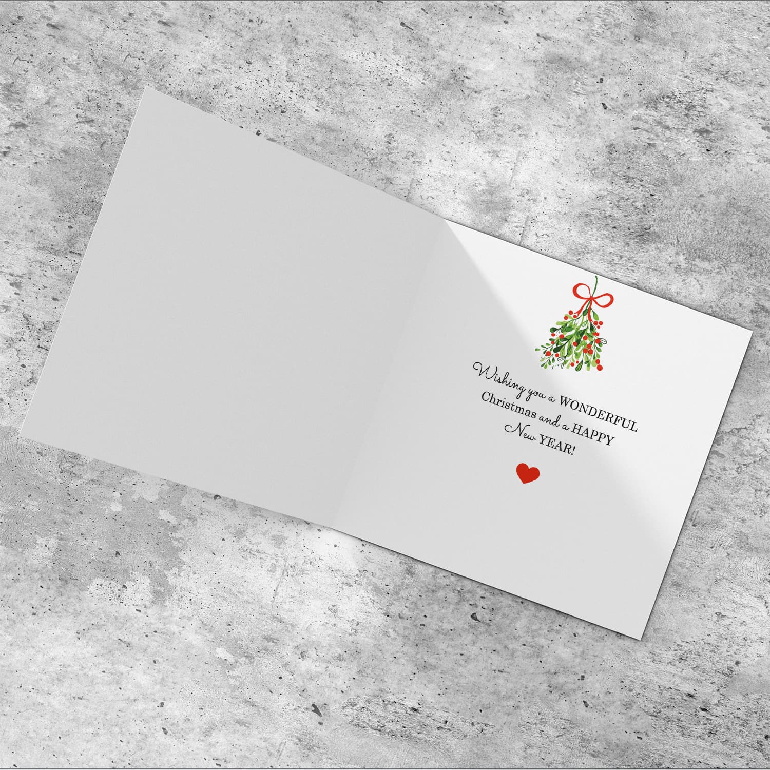Boyfriend - Golden glitter Christmas card for boyfriend in English
