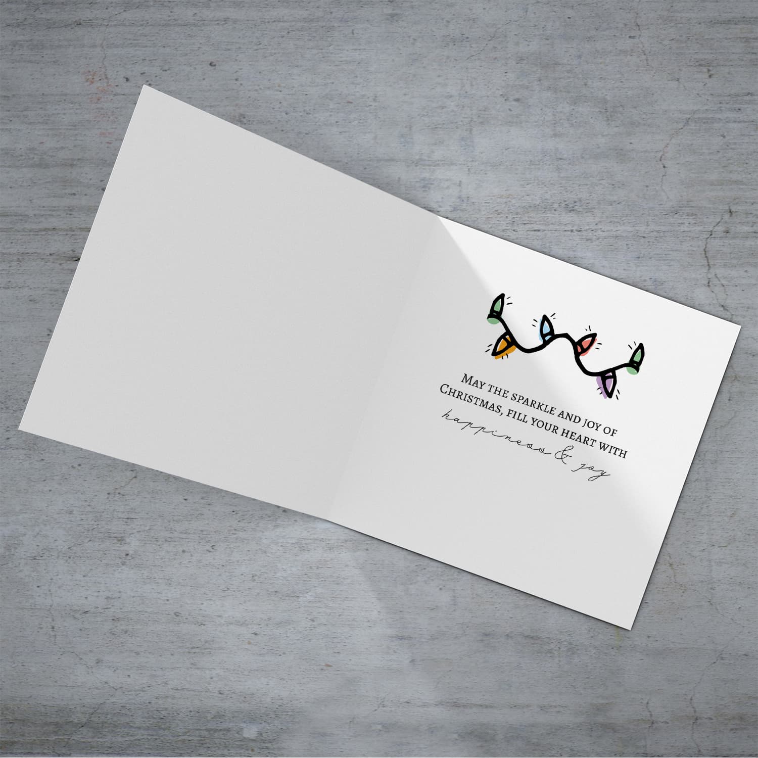 Teacher - Colourful lightbulb themed christmas card for a wonderful teacher in English
