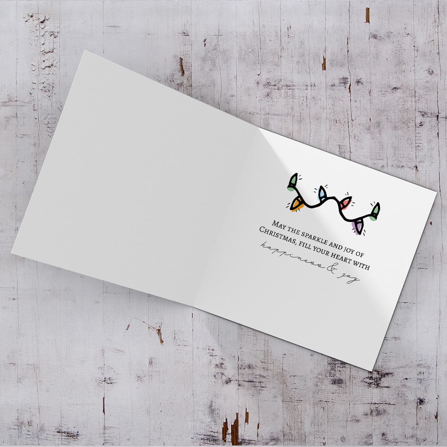 Driver - Colourful lightbulb themed christmas card to a wonderful driver in English