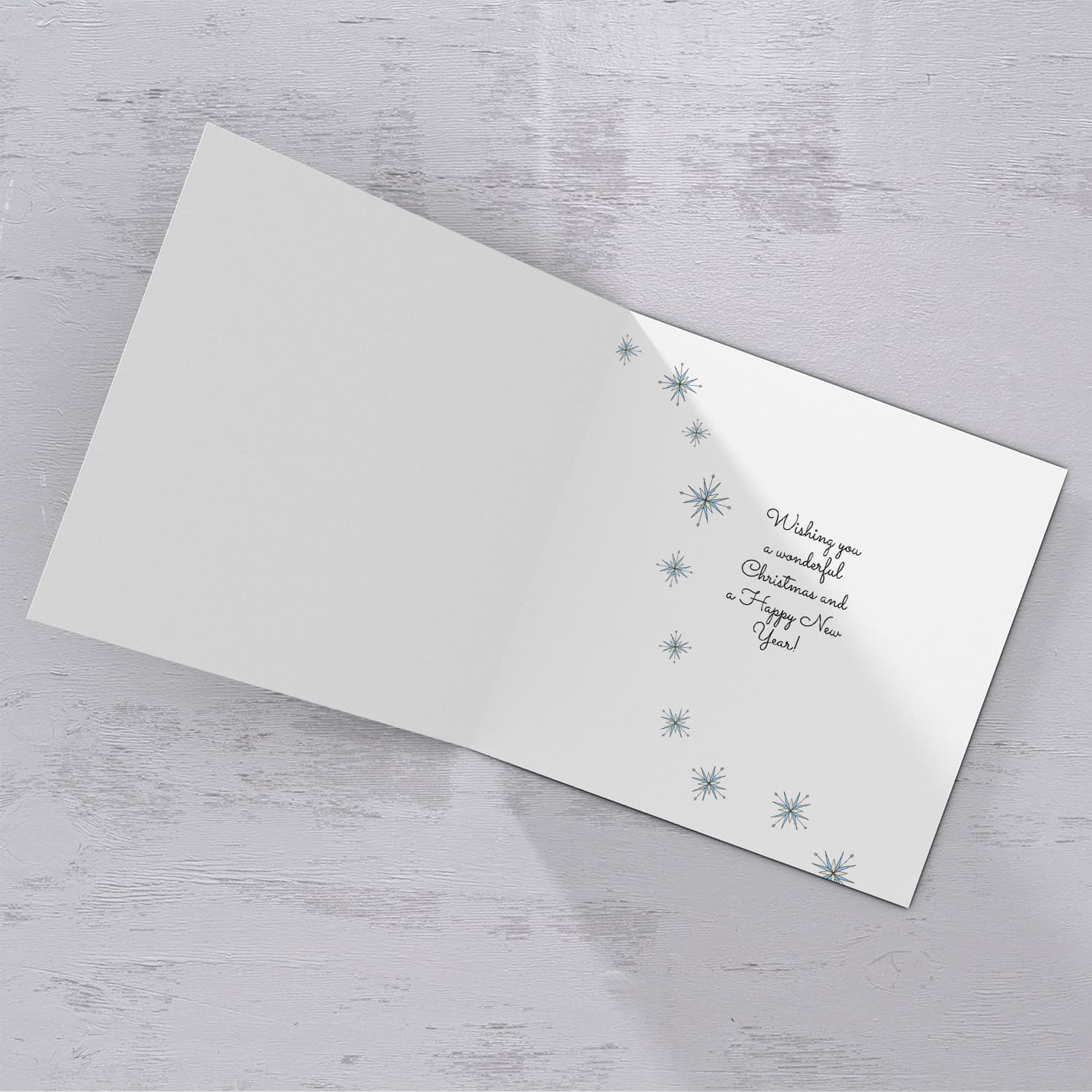 Boss / Manager - Funny Christmas card to Boss / Manager in English with Christmas gift and scattered red and green dots